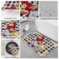 thumbnail image 6 of Gnomes Daisy Bath Mat 3 Piece Bathroom Rug Set, Retro Farmhouse Floral Black Buffalo Plaid Non Slip Bath Rug Contour Mat and Toilet Lid Cover, Absorbent Shower Mats Soft Bath Rugs and Mats Sets, 6 of 8