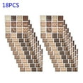thumbnail image 1 of Luckyn 18 Pcs Simulation Mosaic Tile Wall Stickers Home Decoration 10*10cm Waterproof, 1 of 10
