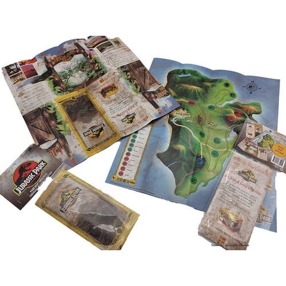 Paragon Collectibles Llc - Jurassic Park 1993 - Welcome Map Dino Trampled Version  [COLLECTABLES] Costume, Collectible