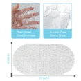 thumbnail image 2 of Semfri Pebble Bath Tub Shower Mat Non Slip Bathtub Mat for Bathroom Showers with Drain Holes and Suction Cups Oval 27 x 14 Inch Clear, 2 of 9