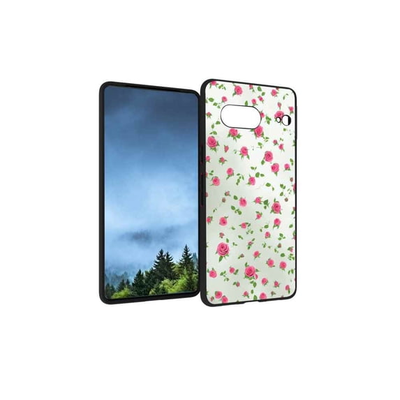 Compatible with Google Pixel 7 Phone Case, Roses-1 Case Men Women, Flexible Silicone Shockproof Case for Google Pixel 7