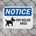 thumbnail image 5 of (2 Pack) Pet Relief Area OSHA Notice Sign 10 Inch X 7 Inch Indoor / Outdoor Rust-Free Aluminum Metal Signs for Workplace, Workshop, and Construction Site, Made in the USA, 5 of 8