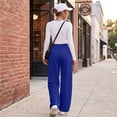 thumbnail image 5 of Stralyhd Womens Sweatpants Wide Leg 2026 Fall Winter Sweatpant Loose Fit Casual Y2k Elastic Waist Drawstring Pants Sweat Outfits with Pockets Royal Blue M, 5 of 7