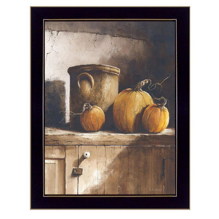 Crocks And Pumpkins 2 Black Framed Print Wall Art Crocks And Pumpkins 2 Black Framed Print Wall Art