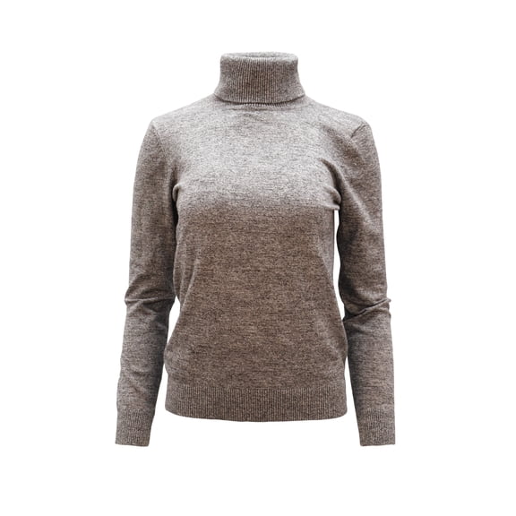 Pre-Owned Calvin Klein Turtleneck Sweater in Grey Rayon