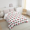 thumbnail image 3 of Feelyou Kawaii Xmas Tree 01, Red Rustic Truck Twin Comforter Sets, Merry Christmas Reversible Bedding Set, Ultra Soft Home Decor,2 Pieces, 3 of 8
