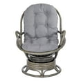 thumbnail image 6 of OSP Home Furnishings Tahiti Rattan Swivel Rocker Chair in Grey Fabric with Grey Frame, 6 of 10