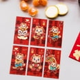 thumbnail image 3 of 6 sobres rojos de Año Nuevo Hong Bao tradicionales decorativos del Año del Dragón 2024 Estilo C, 3 of 8