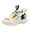 White, variant on Otqutp Kids Lace Strap Sneakers Ankle Non Slip Running Sport Shoes Toddler Boys Outdoor Lightweight Breathable Casual Shoes