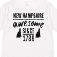 thumbnail image 4 of Inktastic New Hampshire Awesome Since 1788 Boys or Girls Long Sleeve Toddler T-Shirt, 4 of 5
