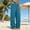 Blue, variant on Delayuji Womens Cargo Pant Fashion Casual High Waisted Elastic Straight Leg Loose Fitting Work Pants with Pockets