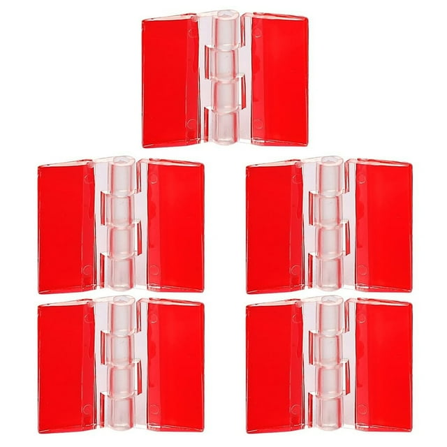 1/5 Pcs Acrylic Clear Hinges Self-Adhesive Folding Hinges Simple Installation Cabinet Drawer Replacement Hinges Hardware Tools