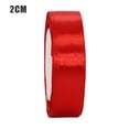 thumbnail image 6 of Gift Packing Satin DIY Artificial Ribbon Favor Bag Wrapping Scrapbook Crafting Ribbon Big red 2cm, 6 of 9