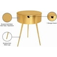 thumbnail image 5 of Pemberly Row Modern/Contemporary Gold Finish Metal Nightstand, 5 of 10