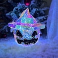 thumbnail image 4 of Opehuo 2025 New LED Prismatic Iridescent Pumpkin Lights,Prismatic Halloween Pumpkin Decor With Witch's Hat,LED Prismatic Iridescent Spooky Pumpkin Lights Decor,Halloween Lights Gift,A, 4 of 9