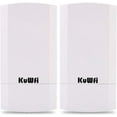thumbnail image 1 of KuWFi CPE120 300Mbps Wireless Bridge 2-Pack Outdoor 1KM Transmission Point-to-Point, 1 of 5