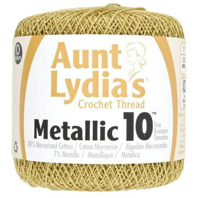 Aunt Lydia Metallic Crochet 154M Size #10