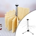thumbnail image 3 of Rejilla de secado de plegable, rejilla de secado de fideos de material acero inoxidable con 14 brazos plegables, rejilla de secado estable antideslizante Astilla BLESIY estante de fideos, 3 of 8
