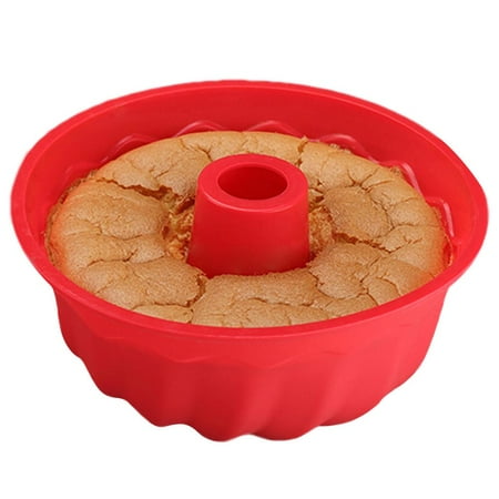 

Bunte Cake Pan | Silicone Fluted Cake Molds | Nonstick and Quick Release Baking Pans Bakeware for Cake Jello Bread and More Baked Goods