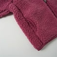 thumbnail image 4 of WEIYLL Hauts de Sortie pour Garçons Enfants Tout-Petits Polaire Haute Automne Hiver Fermeture Éclair Complète Douce avec Poches Vestes Rouges pour 3-4 Ans, 4 of 6