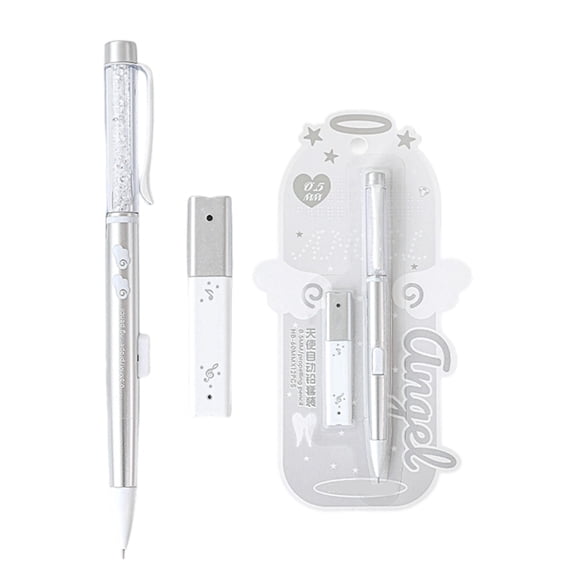 0.5mm Mechanical Pencil With Box of Refills Ergonomic Grip Plastic Automatic Pencil For Sketching Drafting Note Taking