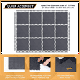 thumbnail image 3 of LOVEVER 12 Pack Floor  for Home Gym or Floor Padding for Yoga  Weights Gym Equipment Gray, 3 of 6
