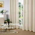thumbnail image 7 of Natural Linen Curtains 52x84 inch, 2 Panels Light Filtering Curtains for Bedroom Living Room Farmhouse, Semi-Sheer Burlap Linen Window Drapes with Grommet for Decor, Privacy Protection, 7 of 7
