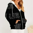 thumbnail image 6 of wycnly 2023 Winter Womens Sweatshirt Coat Womens Hooded Coat Trendy Letter Print Open Zipper Drawstring Hoodie Jacket Fall Ladies Plus Size Lightweight Sweatshirt Outwear with Pocket Up to 65% off, 6 of 6