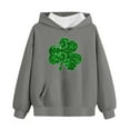 thumbnail image 4 of Gfyviroh Toddler St. Patrick's Day Sweatshirts 2-14 Years Boys Girls Hoodies Cute Print Long Sleeve Sweatshirts Loose Hooded Tops with Front Pocket, 4 of 5
