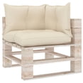 thumbnail image 4 of vidaXL Pallet Cushions 3 pcs Cream Fabric, 4 of 6