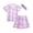 Purple Butterflies, variant on Girls Pajamas Set Cozy Soft Button Down Sleep Shirt and Pajama Shorts for Girls 2 Piece