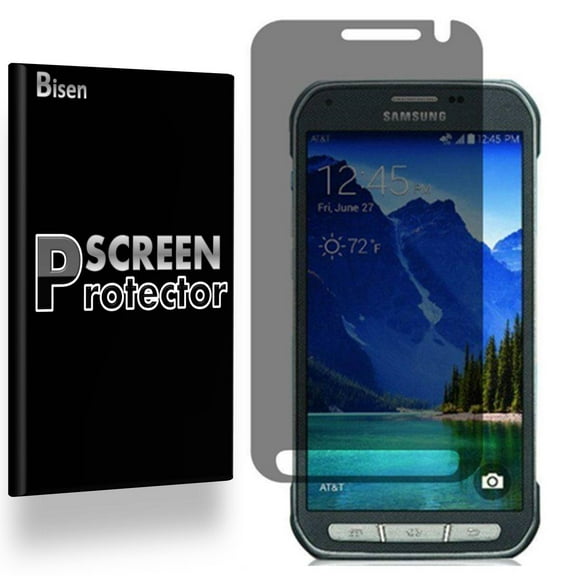 Samsung Galaxy " S6 Active " [2-Pack BISEN] Privacy Anti-Spy Screen Protector, Privacy Film To Keep Your Screen Secret, Anti-Scratch, Anti-Fingerprint