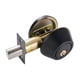 thumbnail image 2 of Cerradura de puerta con cerrojo, pomo redondo, accesorios de seguridad redondos, un solo lado Negro, 2 of 9