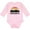 AD-Pink, variant on Chicago Illinois Skyline Vintage Boys or Girls Long Sleeve Baby Bodysuit