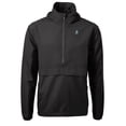 thumbnail image 2 of Men's Cutter & Buck Black Baltimore Orioles City Connect Charter Eco Recycled Half-Zip Anorak Jacket, 2 of 3
