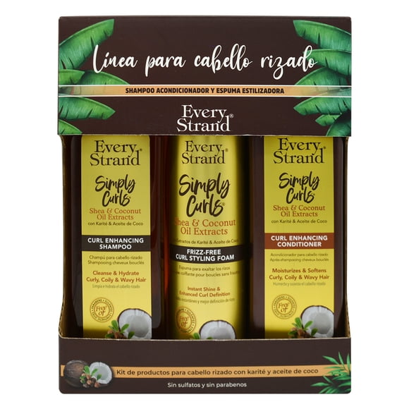 Kit Rizos Curly Karite & Coco, Shampoo, Acondicionador y Leave in