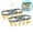 Yellow[2Pack], variant on 2 Pack Clothes Drying Hanger with 12 Clips, Small Portable Hanging Drying Rack Underwear Hangers, Foldable Hanging Rack, 360° Rotatable Hook for Drying Socks Towels Bras Gloves
