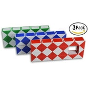 LARGE Speed Cube Magic Snake Ruler Twist Puzzle 36 Wedges Twist Toys 3 Pack!