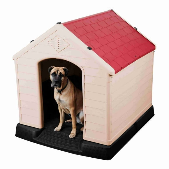 Casa Para Perro Grande Poli Pets Berlín Color Rojo