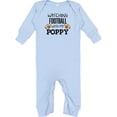 thumbnail image 2 of Inktastic Watching Football with My Poppy Baby Romper Coveralls, 2 of 4