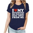 thumbnail image 1 of TIMIFIS T-Shirts à Manches Courtes pour Femmes, T-Shirt Imprimé Cœur de la Saint-Valentin, T-Shirt Décontracté d'Été à Col Rond, 1 of 3