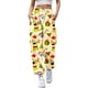 thumbnail image 1 of Pantalones Gibobby Negros Mujer Otoño e Invierno Casual Moda Navidad Divertido Impreso Amarillo L, 1 of 4