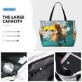 thumbnail image 3 of Kdxio Underwater Swimming Duck for Beach Bag for Women Large Beach Tote Bag Waterproof Sandproof Swim Bag with Zipper Pockets Beach Vacation Travel, 3 of 7
