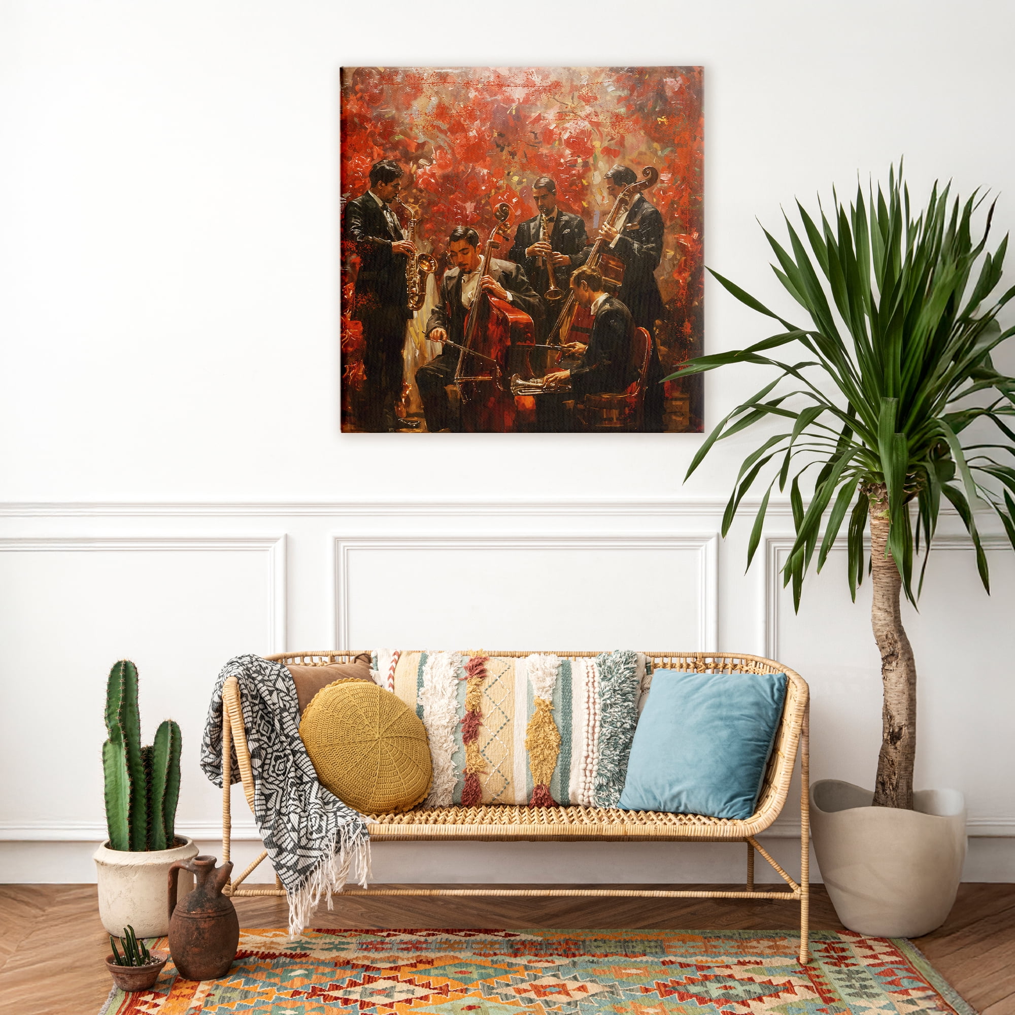 Stupell Industries Play More Jazz Performance Canvas Wall Art, design by Marta Wiley