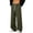Green, variant on Corduroy Baggy Jogging Pants for Men Wide Leg Drawstring Elastic High Waist Bottoms Relaxed Fit Streetwear Casual Trousers