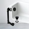 thumbnail image 2 of Westbrass Sch. 40 ABS Bathtub Drainage System with Tip-Toe Drain and No-Hole Elbow Cover, Matte Black, 2 of 14