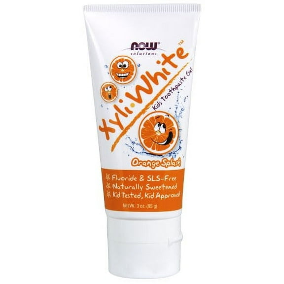 Now Foods Solutions Xyliwhite Kids Toothpaste, Orange Splash, 3 Oz