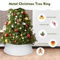 thumbnail image 6 of Patiojoy Galvanized Christmas Tree Ring Metal Tree Collar w/ 30 Inch Diameter Base White, 6 of 10