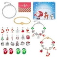 thumbnail image 2 of Yoyauz DIY Kids Jewelry Making Kit, Santa Claus, Snowman, Christmas Tree, Red & Green Glazed Beads Crafts Gift Set, Charm Girl Toys 4 5 6 7 8 9 10 11 12 Year Old Girls Birthday Christmas Gifts, 2 of 6