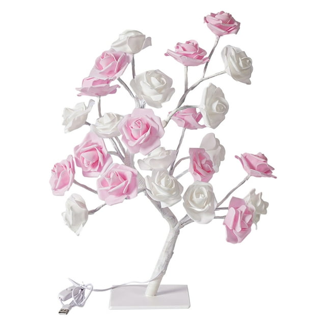 Lámpara LED Injueey con forma de rosa regalo colorido